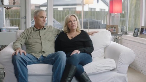 Couple siting on a couch